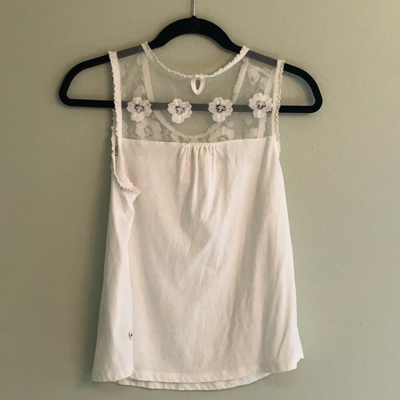 Hollister White Sleeveless Tank Top Size M - Picture 4 of 4